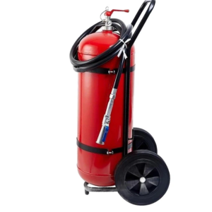 mobile wheeled dry powder fire extinguisher